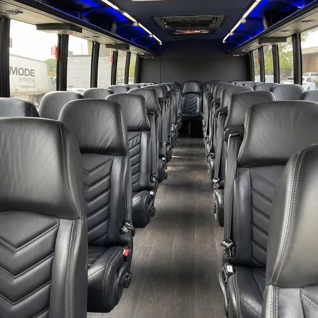 28 passenger minibus inside