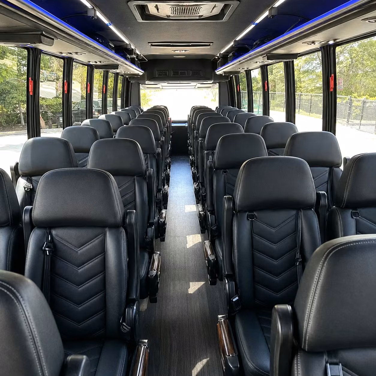 28 passenger minibus interior