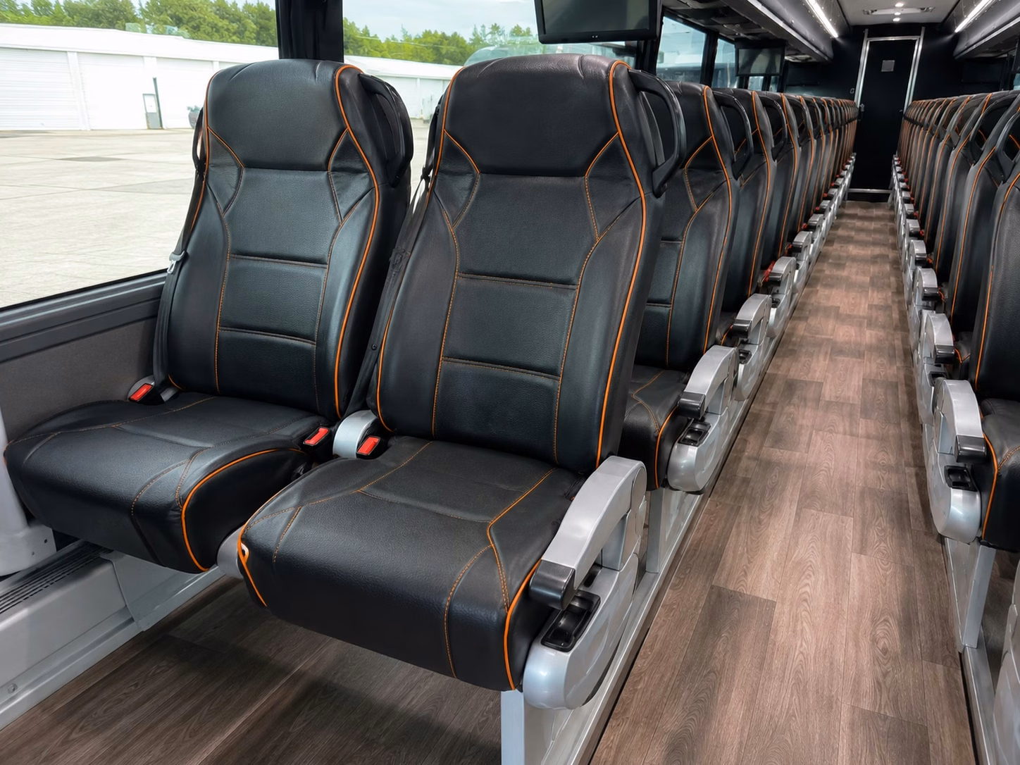 grand rapids charter bus interior