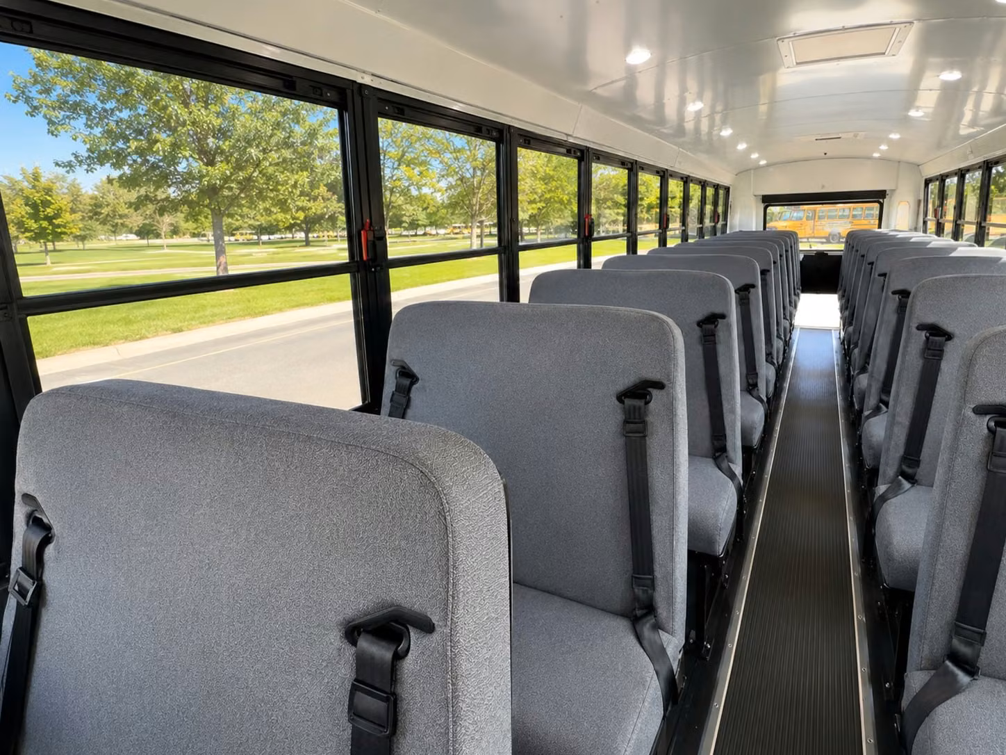 school bus interior